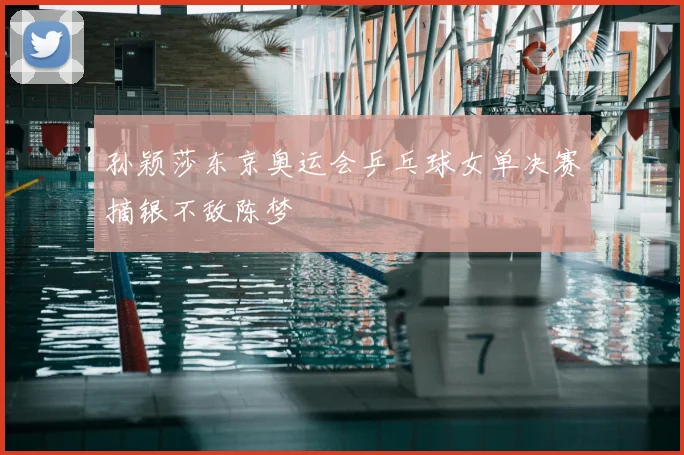 孙颖莎东京奥运会乒乓球女单决赛摘银不敌陈梦